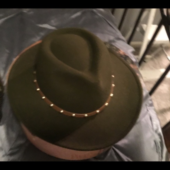 No Boundaries Accessories - No Boundaries Fedora Green Adjustable Hat